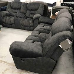 Brand New Capehorn Reclining Sofa And Loveseat Living Room for