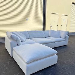 Restoration Hardware White Cloud Sofa
