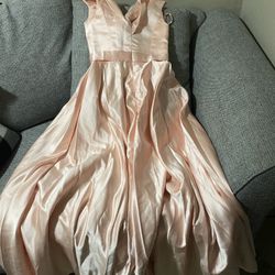 Peach Pink Party Dress