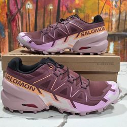 Salomon Speedcross 6 Grape Mauve Size 8.5 Women's Hiking Trail Shoes