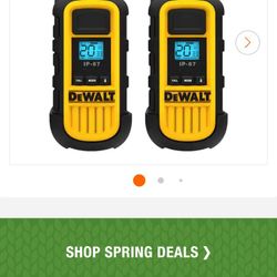 DeWalt Walkie Talkies With Charger Bay