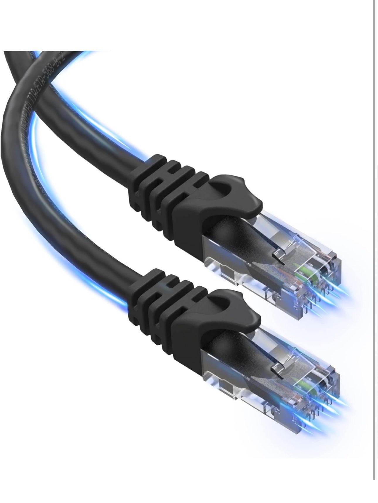 Cat 6 Ethernet Cable 100 ft, Outdoor&Indoor 10Gbps Ethernet Cable, High Speed Cat6 Cable RJ45 LAN Internet Cable for Computer, Router, Modem, PS4/5, X