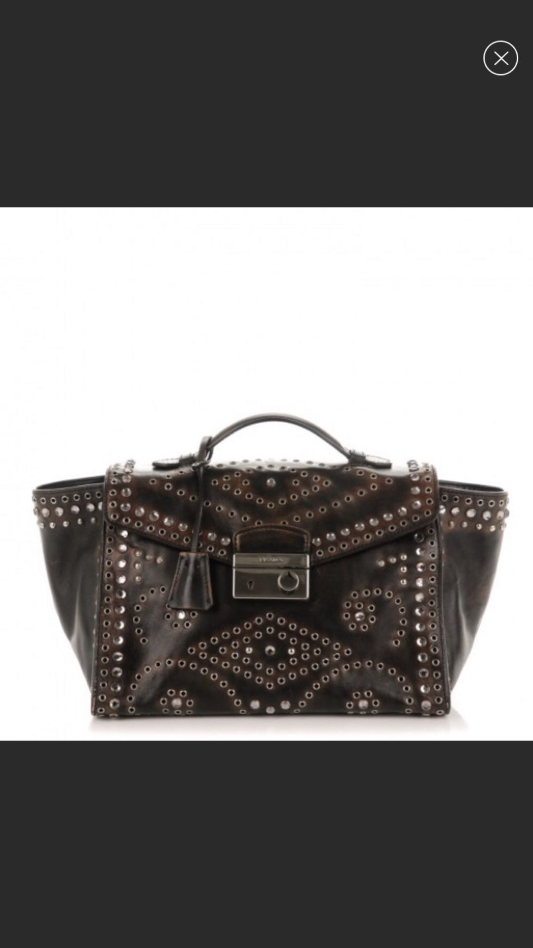 authentic RARE Prada studded purse Crossbody