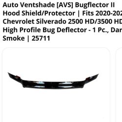Bug guard.
For chevy silverado 2500hd. 3500hd