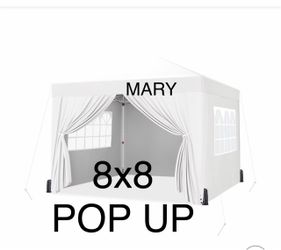 8x8 pop up canopy with side walls