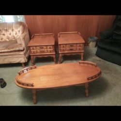 Coffee Table And Chairs Antique 