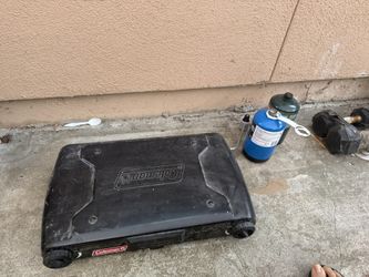 Coleman Camper Stove And Small Tanks