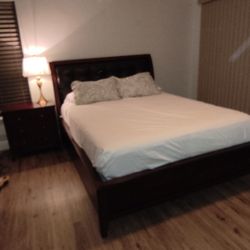 Bed Frame And Nightstand 