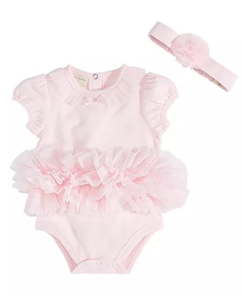 Newborn Tulle Tutu Bodysuit and Headband