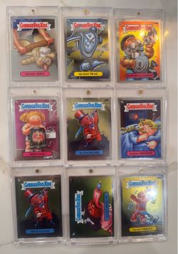 Topps Chrome Garbage Pail Kids 2022 Series Card Lot (9) See Pics