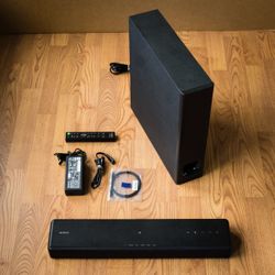 Sony HT-MT300/B Powerful Mini Soundbar w/Wireless Subwoofer,Black With Remotei