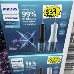 Philips Sonicare Cordless Power Flosser Dual Pack