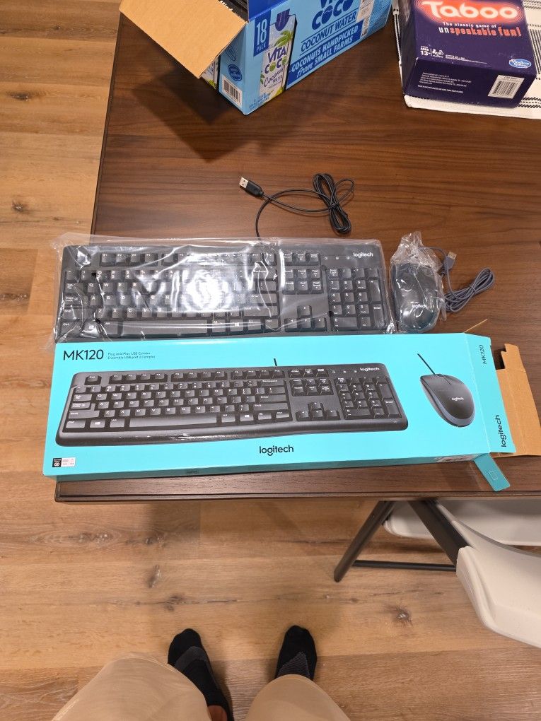 Logitech Mk120 New Keyboard And Mouse