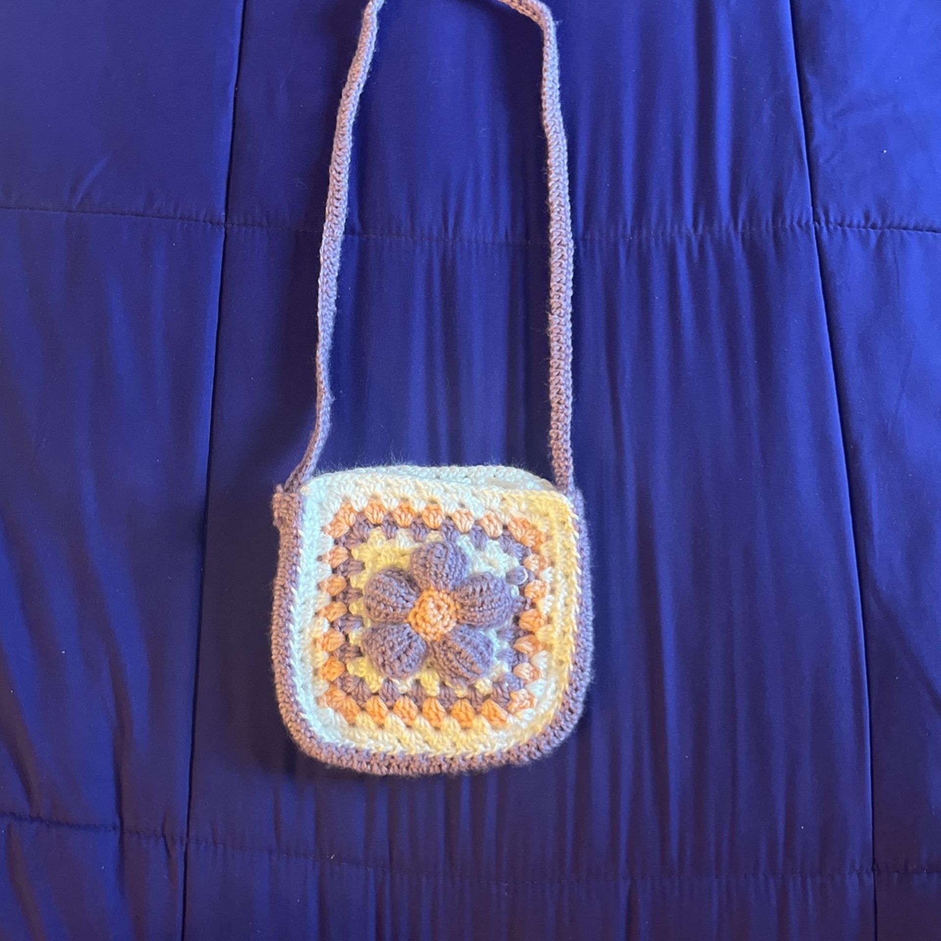 Crochet Mini Flower Purse