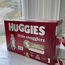 84 Huggies diapers 
