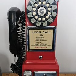 Crosley Red Retro Payphone 