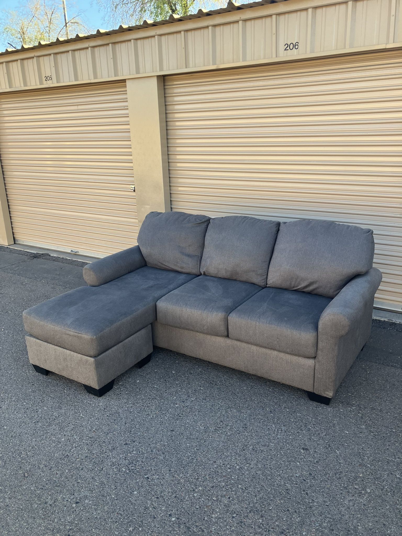 Modern Gray Sofa Sectional - Delivery