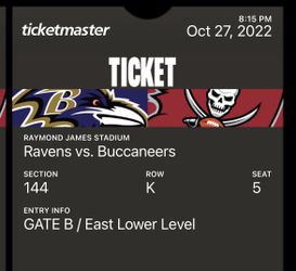 Ravens at Buccaneers Tickets