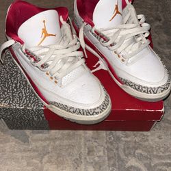 jordan 3 cardinal size 8