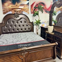 Crazy Offer Now💥Beautiful Chocolate 5pc Bedroom Furniture Set Available (Limited Time Only)$1599