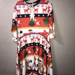 New!!!Christmas Dress Size7 For Women