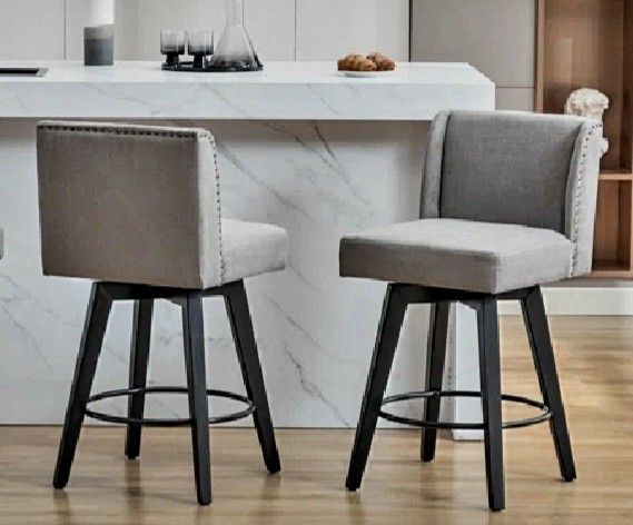 Pu Leather Bar Stools Like New