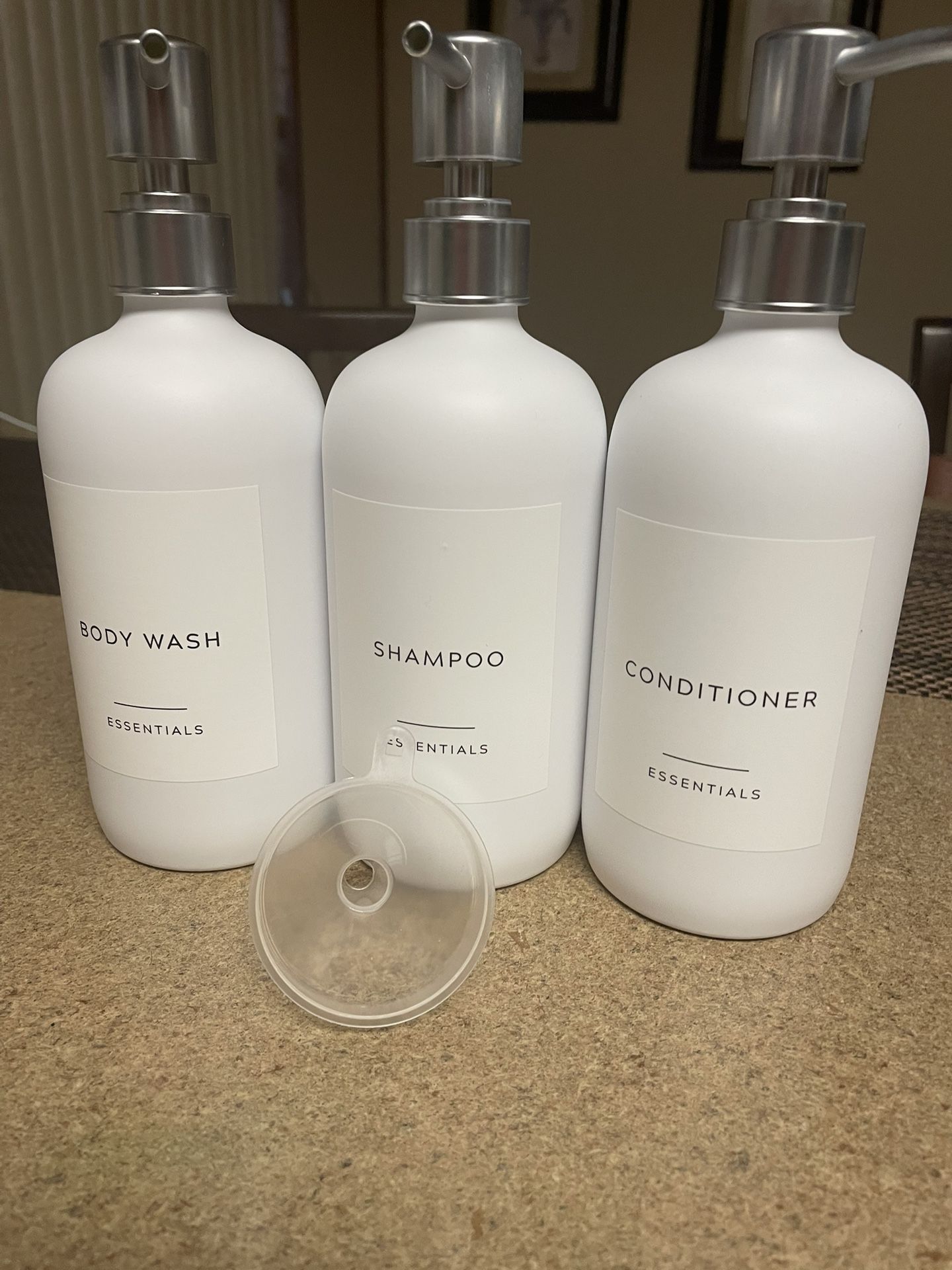 3 Container For Shampoo , Body Was And Conditioner