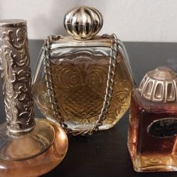 3 Vintage Bottles Of Perfume 
