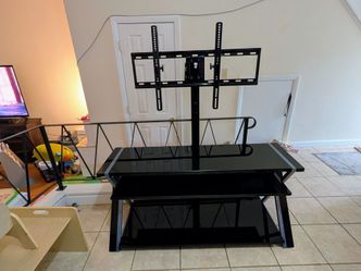 3 in 1 glass TV stand