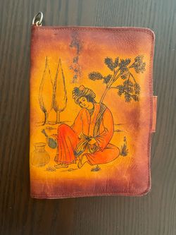 Hand Painted leather notebook 📔