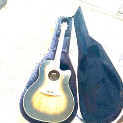Hard Shell Case And guitar!
