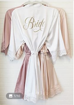 New Bride Robe with lace