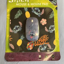 Brand New Stitch Mouse And Mousepad.