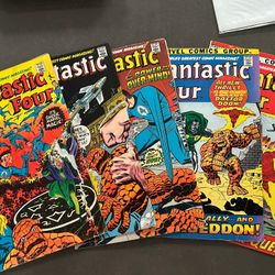 Classic Fantastic Four marvel Comic Books 5 Issues 110 114 115 116 117