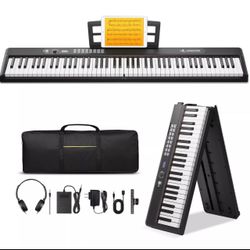 UISCOM Keyboard Piano 88 Key Semi Weighted Portable Digital Piano for Beginner A249
