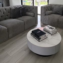 ✨ El Dorado Furniture Luxury Gray Living Room Set – Sofa & Loveseat | Juego de Sala de Lujo