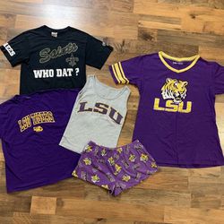 Women Size Small LSU & Saints Bundle Deal