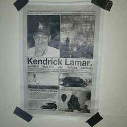 Kendrick Lamar "good kid, m.A.A.d city" Deluxe Poster - FOR SALE 🖼️