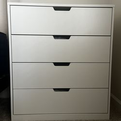 4 Drawer White Dresser