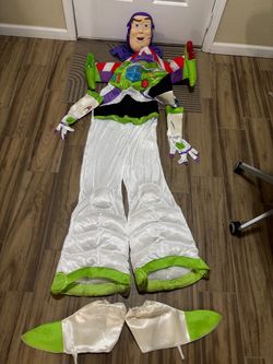 Buzz Lightyear costume with wings, face mask, gloves, hood, shoe covers