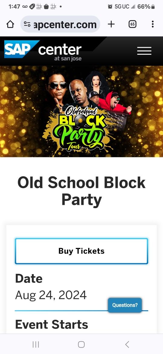 TICKETS TO OLD SCOOL BLOCK PARTY