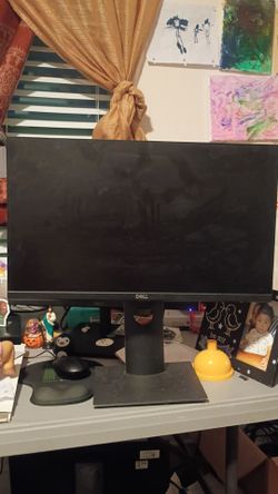 Black Dell lcd computer monitor