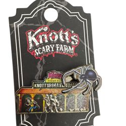 Knott's Berry Scary Farm Pin Halloween Haunt 50th Anniversary Years Fear Boney