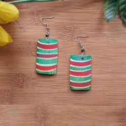 1PR Beautiful African Painted Horn Earrings Set