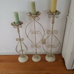 3 Candelaria Holders Or Plant