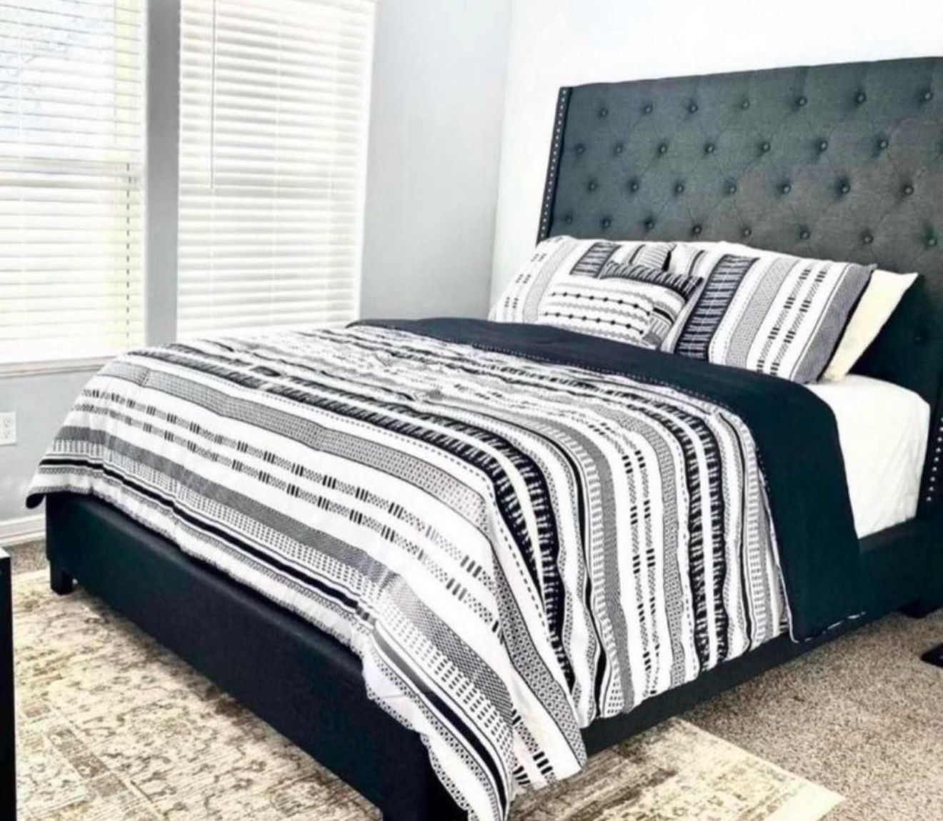 New King Size Tall Bed Frame- Mattress Not Included