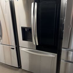 NEW LG INSTA VIEW FRENCH STYLE REFRIGERATOR STAINLESS STEEL 