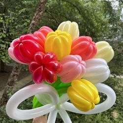 Balloon Tulip Bouquet - 12 Stems 