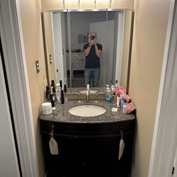 Bathroom vanity + Sink + Medicine Cabinet