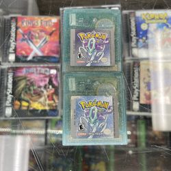 Pokemon Crystal Gameboy Color $165-$185 Each Gamehogs 11am-7pm